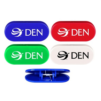 Elite Oval Shape Magnetic Memo Clip Holder w/Strong Grip